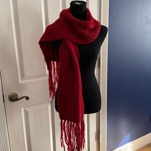 Red Knit Scarf
